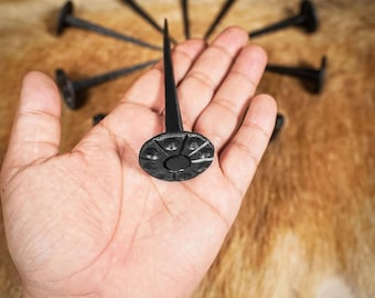 Hand Forged Nail - Decorative Focal Point - Medieval Gothic Style