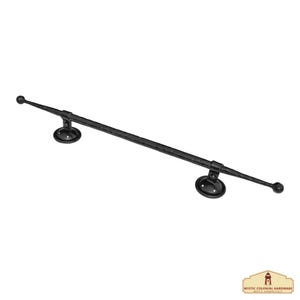 Large Forged Iron Castle Door Handles - 30 inches