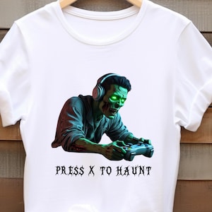 Halloween Zombie Gamer T-Shirt: Funny Undead Gaming Costume