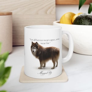 Husky Vibes Ceramic Mug - Perfect for Pet Lovers, Gift for Dog Owners, Funny Coffee Cup, Animal Lover Gift, Unique Mug Design