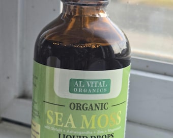 Gotas líquidas de musgo marino orgánico 120 ml