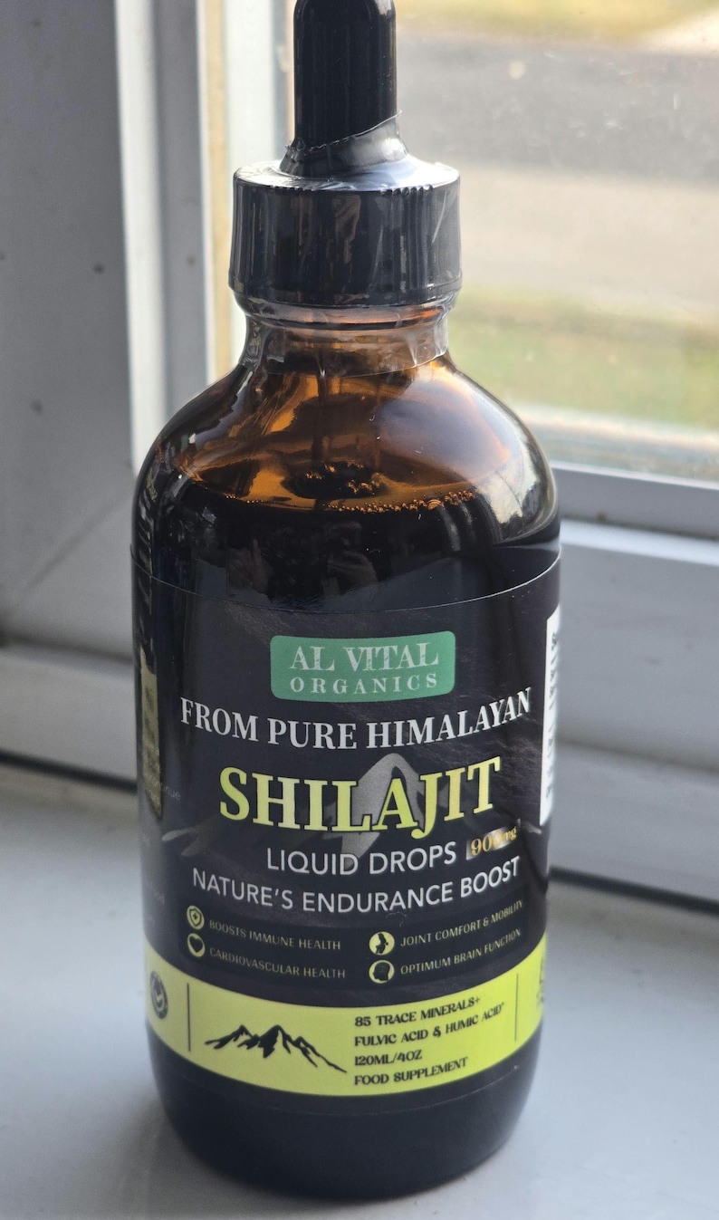 Organic Himalayan Shilajit Liquid 120ml - Etsy