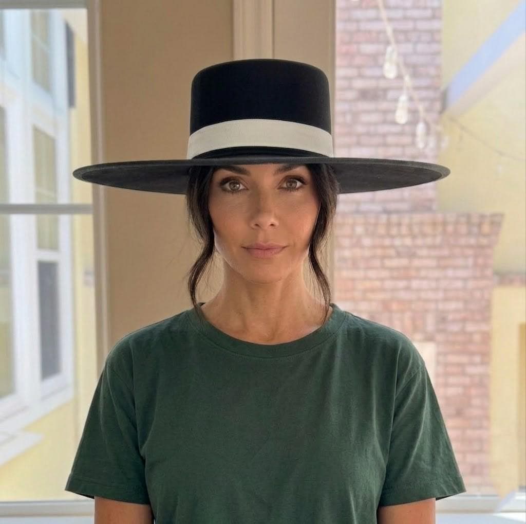 Melania Top Hat Inauguration Inspired Wide Brim Women's Formal Wool Hat Women's Fashion Style
