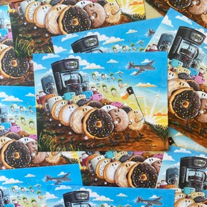 Frühstücksbrigade - Mini Print / Postkarte