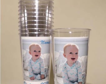 Vasos personalizados para fiestas con fotos: Dibujos con mensajes vintage personalizados del año de fundación (473 ml)