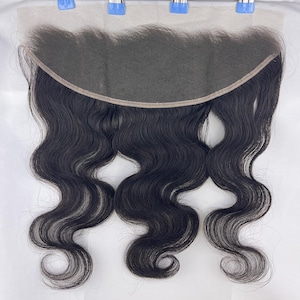 HD Lace Frontal 13x4 Body Wave Human Hair 12"-24" Natural Black #1B | Swiss Transparent Lace Closure | 150% Density |