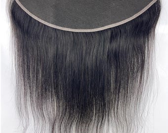 13x4 HD Lace Frontal | Straight Human Hair Closure, #1B