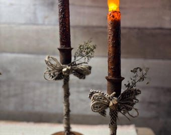 Primitive Candle Holder