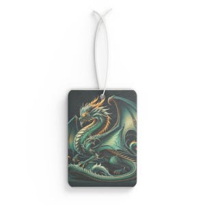 Dragon Car Air Freshener | Unique Vehicle Decor, Aromatic Dragon Perfume, Gift for Dragon Lovers, Fantasy Car Accessory, Car Scent Tag