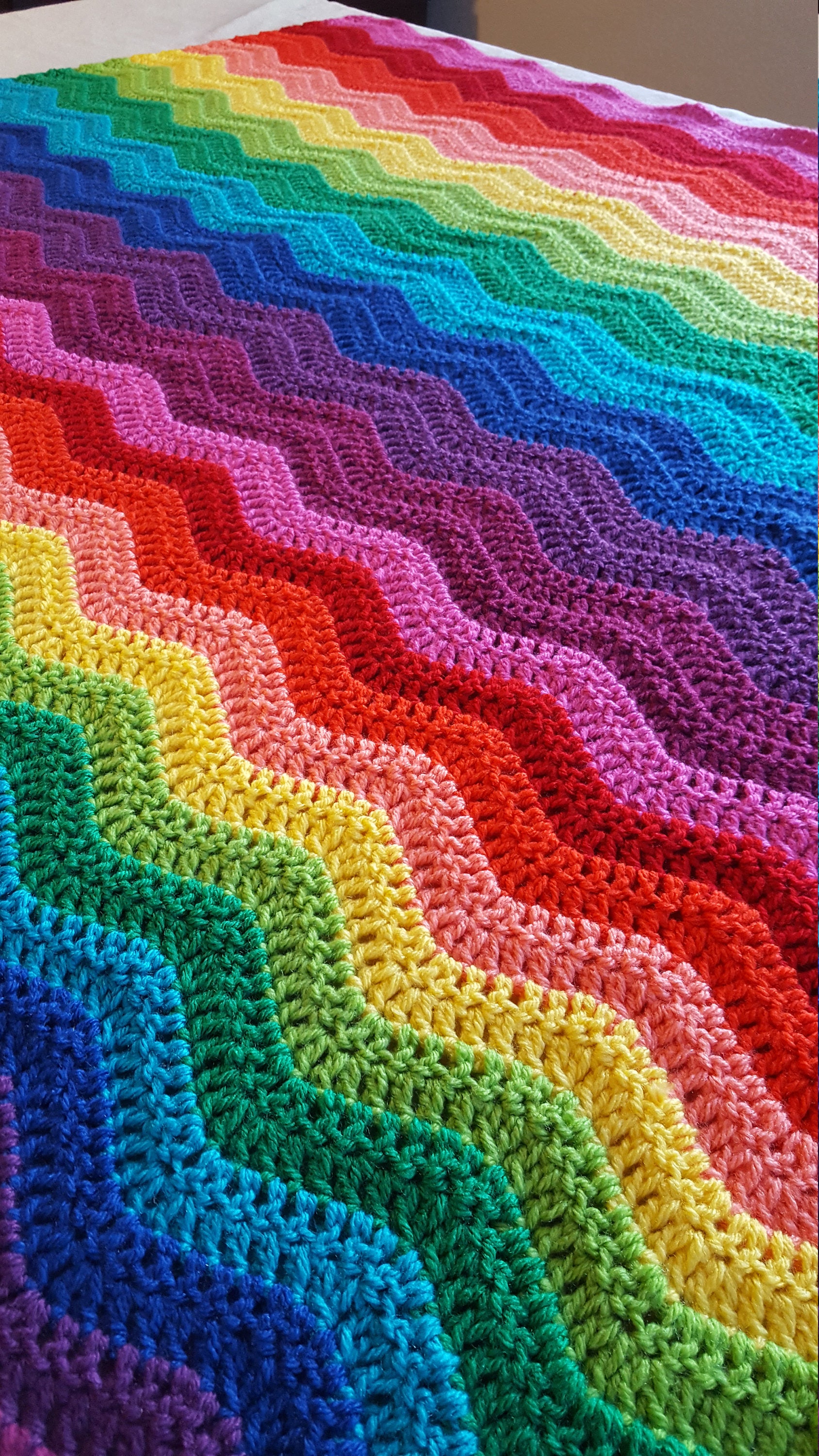 Rainbow baby blanket Etsy