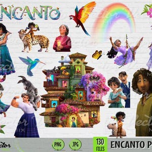 Encanto PNG Clipart-Bundle, Encanto PNG, Mirabel Bruno PNG Clip Art, Das Madrigal