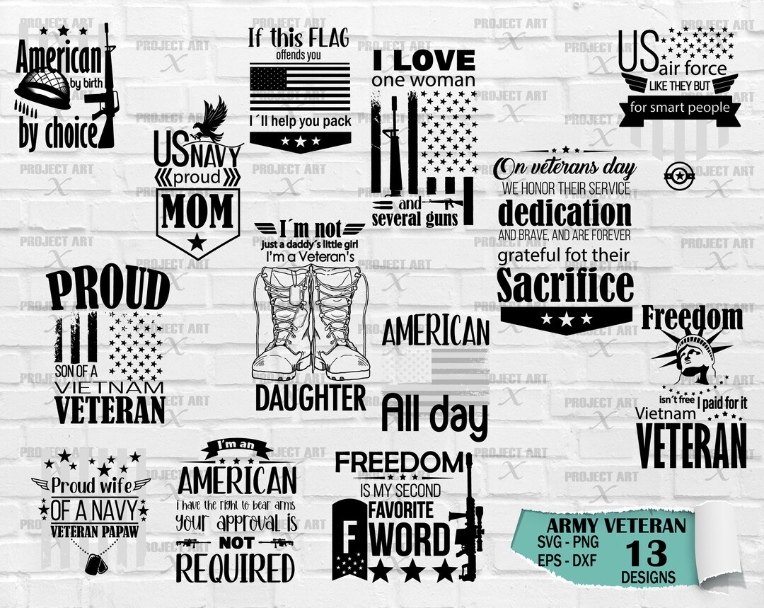 Military SVG Bundle, Army Svg, Veterans Day SVG, Memorial Day SVG, Usa