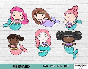 Mermaid svg, Mermaid princess,Under the Sea,Summer Girl,Birthday,T-Shirt, Little mermiad, Mermaid Bundle Svg, Cute mermaids, sea beach svg