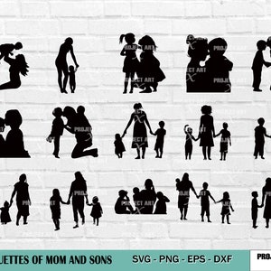 Mutter Söhne svg, Mutter Tochter SVG, Mama svg, Mutter-Tochter-Zitate, Mamaleben-Svg, Mama-Shirt, Muttertag, Schnittdateien für Cricut, Silhouette