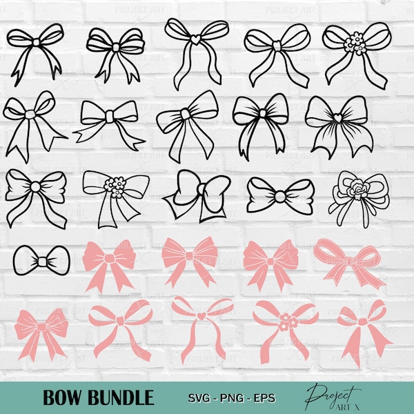 Schleife SVG Bundle, Schleife svg, Schleife svg, Schleife Clip Kunst png, Fliege SVG, Schleife Umriss SVG, handgezeichnete Schleife ClipArt, Ribbon Clip Art