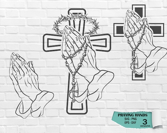 Praying Hands With Cross T Shirt Praying Hands With Cross T Shirt