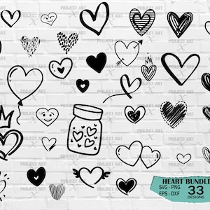 Heart Svg Bundle, Heart Svg, Hand Drawn Heart svg, Open Heart Svg, Doodle Heart Svg, Sketch Heart Svg, Love Svg,Valentine Svg,Cricut,Png,Dxf