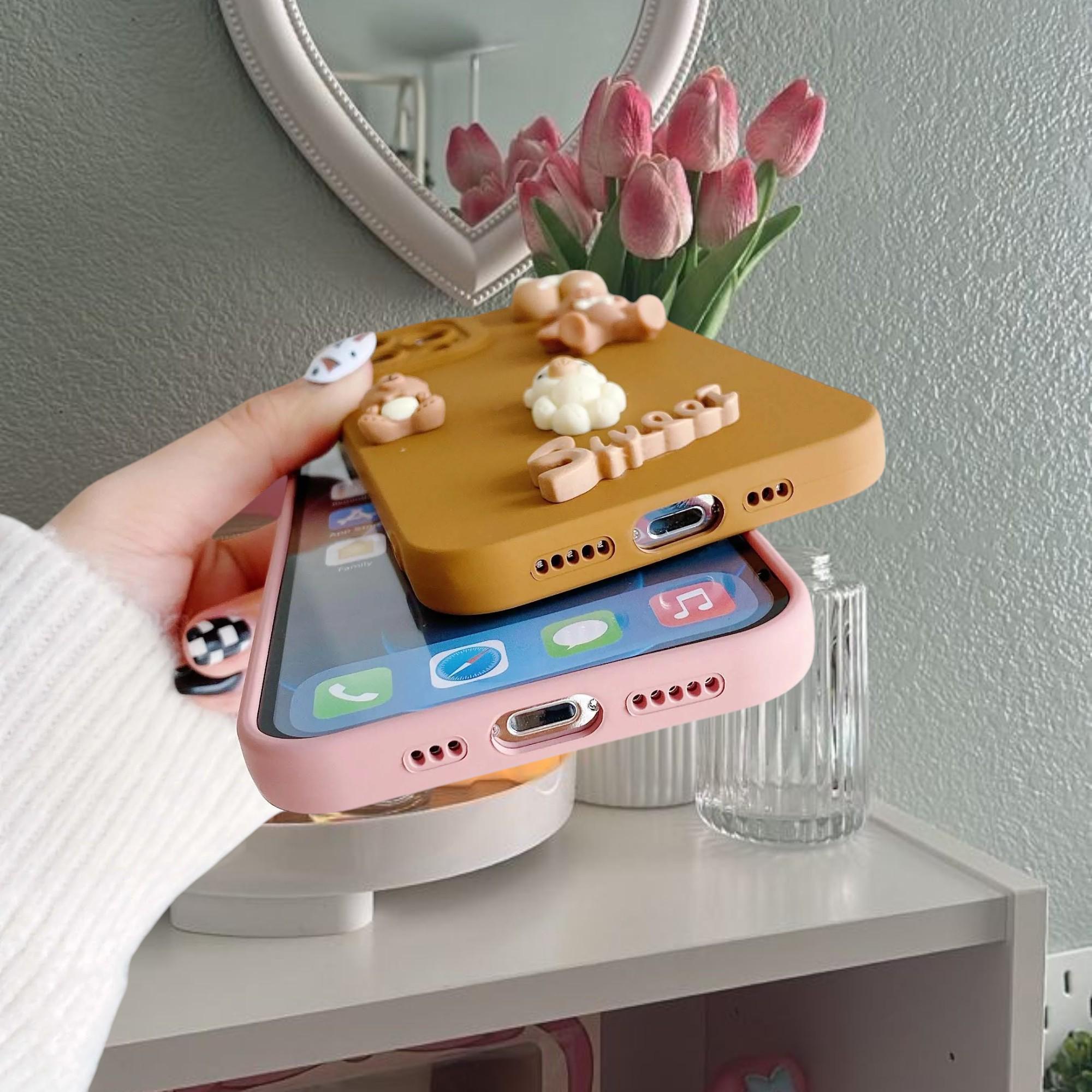 YAKVOOK Kawaii Phone Case For IPhone 12/12 Pro, Matcha Green Polka Dot