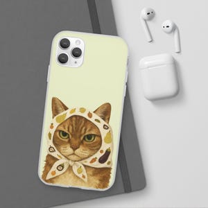 Cute Cat Phone Cases For iPhone 16 15 14 13 Pro Max 12 Mini 11 Galaxy S25 S23 With Playful Feline Artistic Creative design, Oil Painting