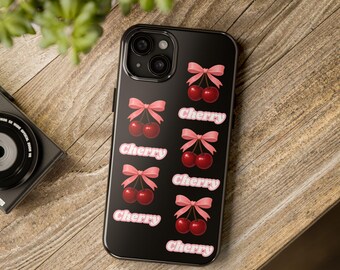 Cherry Vintage Phone Cases With Creative, Retro Aesthetic Design