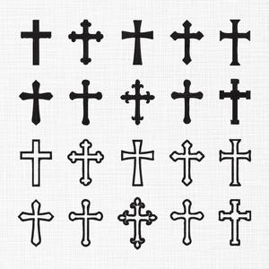 Mini Cross Bundle Embroidery Design, Christian Cross Embroidery Design, Cross Embroidery, Cross, Jesus, Religious Embroidery 8 Sizes