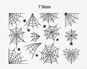 Spider Web Bundle Embroidery Design, Spiderweb Embroidery Design, Spooky Season Embroidery Design, Halloween Embroidery Designs, Web designs