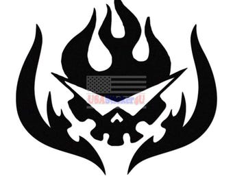 Aazon.co - Gri Reaper Skull Sticker - Black White Ghost Skeleton