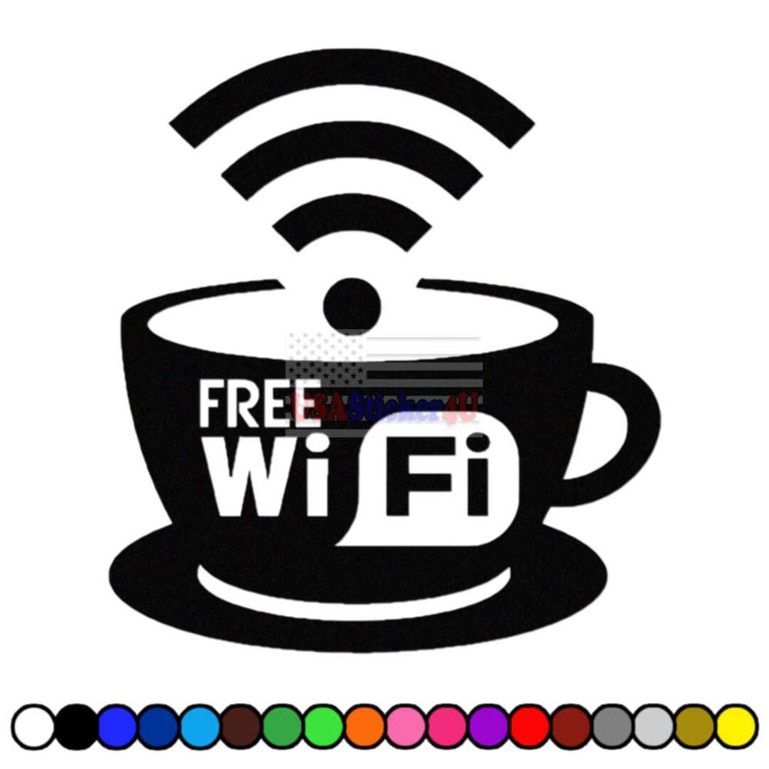 Cofe Router Back Sticker Other Coffee Wifi Vinyl Sticker Decal for Car Truck Motorcycle Vehicle ...