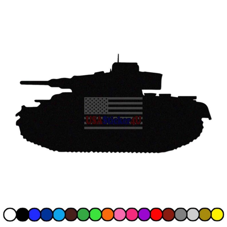 Panzer Window Sticker Military WW2 Panzer Tank Vinyl Sticker Decal for Car Truck Motorcycle ...