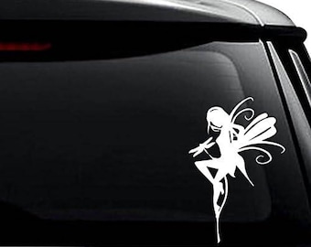 Fairy Dragonfly Fantasy Decal Sticker For Use On Laptop, Helmet, Car, Truck, Motorcycle, Windows, Bumper, Wall, and Decor