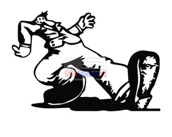 Funny Keep On Truckin Vinyl Sticker Decal For Car Truck Motorcycle Vehicle Bumper Window Mug Laptop Tablet Room Wall Decor
