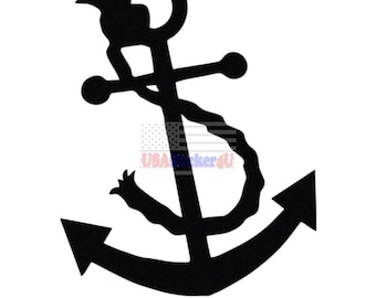 Others Anchor Vinyl Sticker Decal For Car Truck Motorcycle Vehicle Bumper Window Mug  Laptop Tablet Room Wall Decor