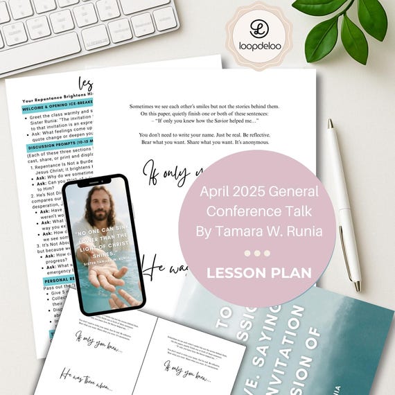 LDS Conference Talks | April 2025 Tamara W. Runia | General Conference Lesson Plans | Relief Society | Your Repentance Brightens His Joy