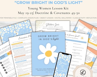 LDS Youth Lesson, LDS Young Women Lesson, May 19-25, Come Follow Me D+C Section 49-50, Youth Sunday School Teaching Help Printable Handout