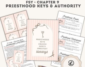 September 20, 2026 LDS Young Women Lesson, For the Strength of Youth (FSY) Discussion Guide: Chapter 9 Priesthood Keys and Authority, Week 3