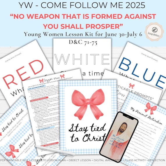 LDS Youth Lesson, LDS Young Women Lesson, July 6, Come Follow Me D+C Section 71-75, Youth Sunday School Teaching Help Printable Handout