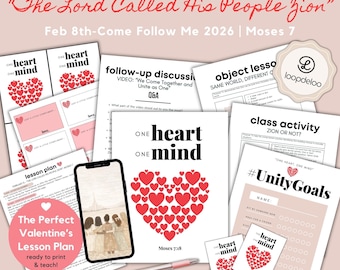8 février, Kit de cours LDS Jeunes Filles, Viens me suivre 2026, Ancien Testament « Le Seigneur appela son peuple Sion » Moïse 7, plan de leçon imprimable