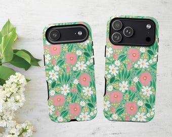 Floral Phone Case, Spring Floral Phone Case For iPhone 17,16,15,14, Samsung, Google, Nature Inspired Phone Case, Daisy Flower Phone Cover