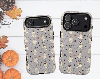 Ghost Dog Halloween Phone Case, Spooky Dog Lovers Gift