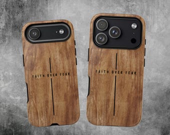 Faith Over Fear-telefoonhoes, christelijke telefoonhoes voor iPhone 17,16,15,14, Samsung, Google, religieuze telefoonhoes, inspirerende telefoonhoes