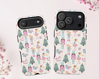 Christmas Phone Case, Nutcracker Ballet Design Phone case for iPhone 17, 16, 15, 14, Samsung, Google, Holiday Festive Phone Case