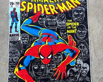 Spiderman Comic Book Rug for Kids Room Decor, Superhero Floor Mat, Soft Playroom Carpet Gift for Boys and Girls