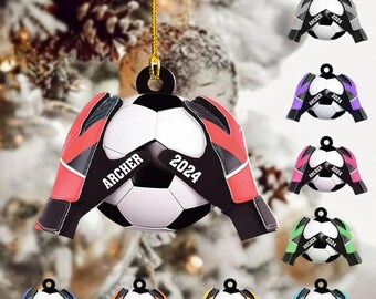 Remuuly 24 Pcs Soccer Ornaments For Christmas Tree Bulk Mini Soccer Stress Ball Decor 2.5 Inch Foam PU Decorative Sports Hanging Ornaments For Holiday Party Favor Carnival Reward Gift Bag Fillers
