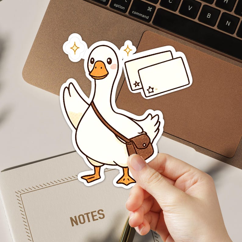 Goose Envelope 18 Cozy Postal Goose PNG Stickers, Happy Mail Clipart Bundle, Snail ...