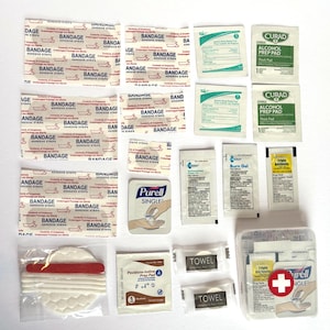 Mini First Aid Kit For Purse, Car, Travel, Hiking | Compact Emergency Kit With Bandages, Burn and Sting Relief | Pocket Size Essentials