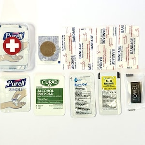 Mini First Aid Kit in Hard Plastic Case – Travel, Purse, Backpack | Compact Emergency Essentials Kit | Tier One Essentials