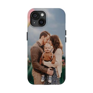 Étuis de téléphone robustes et personnalisés pour les souvenirs de famille, coques de téléphone personnalisées, cadeaux uniques pour les parents, protection de téléphone durable, idéal pour