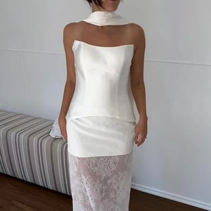 Korsett Spitze Brautkleid