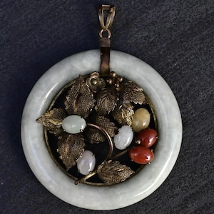 Gorgeous Antique Chinese Jade Pendant for Necklace