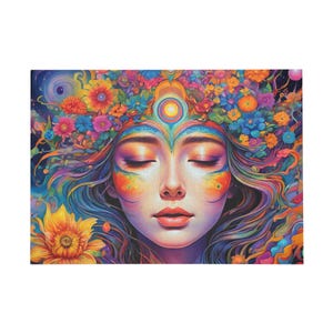 Colorful Floral Goddess Puzzle - 1000-Piece Jigsaw for Relaxation, Mindfulness, and Gift-giving - Perfect for Adults, Gift for Women, [...]